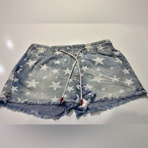 Celebrity Pink Starry Light Blue Jean Shorts